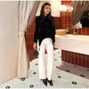Women's Black Cropped Stand-Collar Blazer with a Button Front