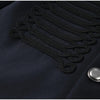Women's Black Cropped Stand-Collar Blazer with a Button Front