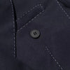Women's Black Quilted Blazer Jacket with a V-Neck and Button Front