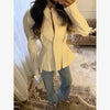 Women's Sexy Solid Hollow Out Blazer Dress Chic Full Sleeves Shoulder Pads Slim Short Dresses Evening Party Vestidos