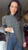 Women's Brown Plaid Blazer with Long Sleeves and a Single-Button Front