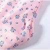 Women's Printed Slim-Fit Blazer with Short Puff Sleeves and a Single-Breasted Front