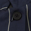 Women's Striped Two-Piece Suit Set with a Short-Sleeve Blazer and Straight-Leg Pants