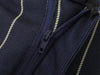Women's Striped Two-Piece Suit Set with a Short-Sleeve Blazer and Straight-Leg Pants