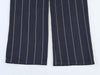 Women's Striped Two-Piece Suit Set with a Short-Sleeve Blazer and Straight-Leg Pants