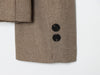 Women's Stand Collar Blazer, Long Sleeve Single-Breasted Button Jacket with Pockets for Spring and Fall