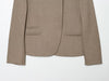 Women's Stand Collar Blazer, Long Sleeve Single-Breasted Button Jacket with Pockets for Spring and Fall