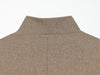 Women's Stand Collar Blazer, Long Sleeve Single-Breasted Button Jacket with Pockets for Spring and Fall