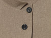 Women's Stand Collar Blazer, Long Sleeve Single-Breasted Button Jacket with Pockets for Spring and Fall