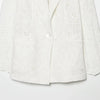 Women's SuperAen 's Summer Korean Style Blazer Shoulder Padding Embroidery Hollow Out Loose Elegant Suits