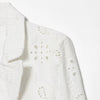 Women's SuperAen 's Summer Korean Style Blazer Shoulder Padding Embroidery Hollow Out Loose Elegant Suits
