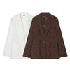Women's SuperAen 's Summer Korean Style Blazer Shoulder Padding Embroidery Hollow Out Loose Elegant Suits
