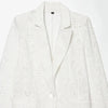 Women's SuperAen 's Summer Korean Style Blazer Shoulder Padding Embroidery Hollow Out Loose Elegant Suits