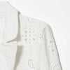 Women's SuperAen 's Summer Korean Style Blazer Shoulder Padding Embroidery Hollow Out Loose Elegant Suits