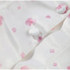 Women's Floral-Print Blazer with a Stand Neck Short Puff Sleeves and a Cinched Waist