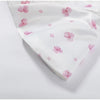 Women's Floral-Print Blazer with a Stand Neck Short Puff Sleeves and a Cinched Waist