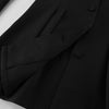 Women's V-Neck Single-Breasted Blazer with a Cinched Waist in Black or White