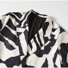 Women's Oversized Long-Sleeve Blazer with Single-Button Closure