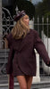 Women's Oversized Single-Button Blazer with Notched Lapels in Four Colors