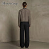 Women's Tweed Cropped Long-Sleeve Blazer