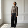 Women's Tweed Cropped Long-Sleeve Blazer