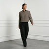 Women's Tweed Cropped Long-Sleeve Blazer