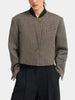 Women's Tweed Cropped Long-Sleeve Blazer