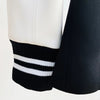 Women's Leather Blazer with Double-Breasted Design