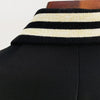 Women's Leather Blazer with Double-Breasted Design