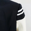 Women's Leather Blazer with Double-Breasted Design
