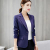 Women's Slim-Fit Blazer with Pockets and Pearl-Buckle Details