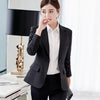 Women's Slim-Fit Blazer with Pockets and Pearl-Buckle Details