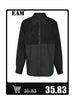 Women's Blue Denim Blazer with Notched Lapels and Long Sleeves