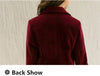 Women's Slim-Fit Velvet Blazer with a Double-Breasted Front and Three Color Options