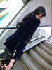 Women's Slim-Fit Velvet Blazer with a Double-Breasted Front and Three Color Options