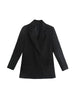 Women's Vintage-Inspired Double-Breasted Blazer with Pockets and Long Sleeves
