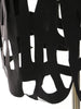 Women's Black Hollow-Out Blazer with Notched Lapels and Long Sleeves