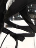 Women's Black Open-Back Blazer with Lapels and Long Sleeves