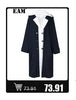 Women's Black PU-Leather Blazer with Notched Lapels and a Loose Fit