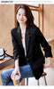 Women's Long-Sleeve Blazer with Single-Button Closure