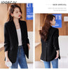 Women's Long-Sleeve Blazer with Single-Button Closure