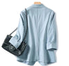 Women's Loose-Fit Blazer Jacket in White Blue Apricot or Black