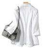 Women's Loose-Fit Blazer Jacket in White Blue Apricot or Black