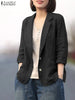Women's Cotton Long-Sleeve Blazer