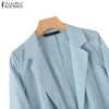 Women's Cotton Long-Sleeve Blazer