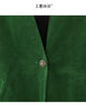 Women's Oversized Corduroy Blazer with Long Sleeves for Fall and Spring