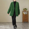Women's Oversized Corduroy Blazer with Long Sleeves for Fall and Spring