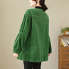 Women's Oversized Corduroy Blazer with Long Sleeves for Fall and Spring