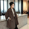 Women's Oversized Blazer with a Relaxed Fit in Black Beige or Coffee