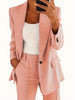 Women's Long-Sleeve Solid-Color Blazer Jacket in Sizes S to 3XL